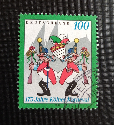 Selo Antigo Alemanha 175 Anos Carnaval Colônia 1997 U038