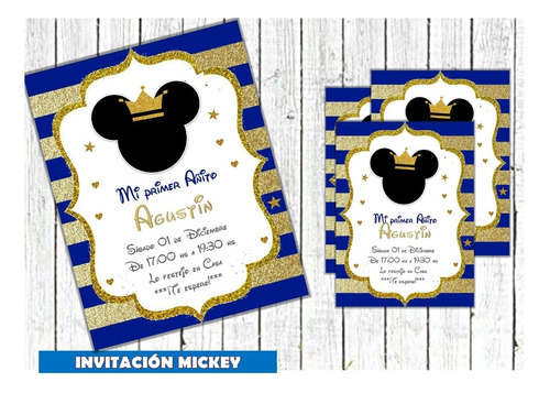 Invitación Mickey Príncipe