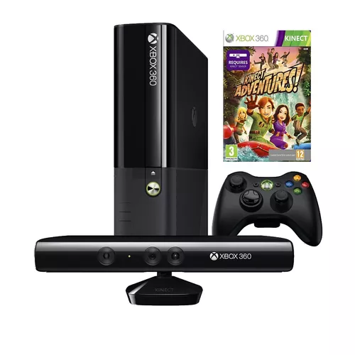 Microsoft Xbox 360 Super Slim 4gb Standard Desbloqueado + Kinect + 2  Controles + 1 Jogo