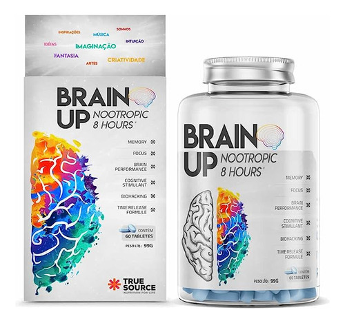 Nootrópico Brain Up - 60 Tabletes, True Source