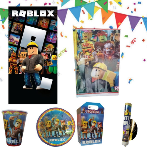 Roblox Artículos De Fiesta Paq Cumpleaños 10 Niños