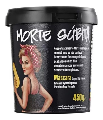 Máscara Morte Súbita Hidratante Lola Cosmetics 450g