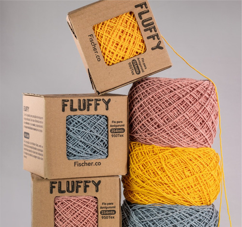 Fio Fluffy 254 Metros - Fischer Fios Cor Marrom