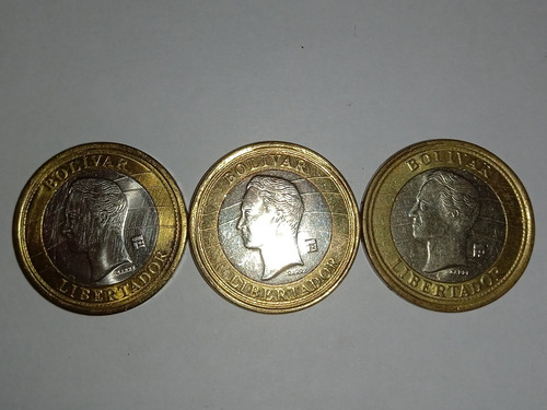 3 Monedas Bs 1 De 2007 09 12 Fra D Circulacion D Coleccion (Usado)