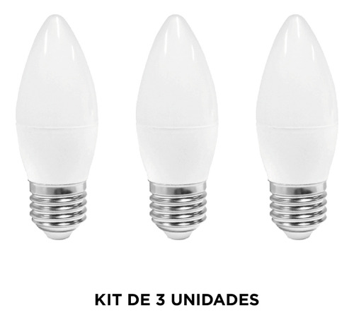 Lámpara Led Tipo Vela E27, 5w, Cálida - Ixec Ix1062