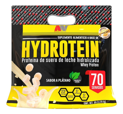 Proteina Advance Nutrition Hydrotein 5 Lb Hidrolizada Sabor Fresas con crema