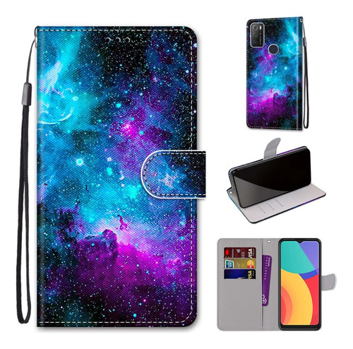 Funda De Piel Para Alcatel 1s (2021)