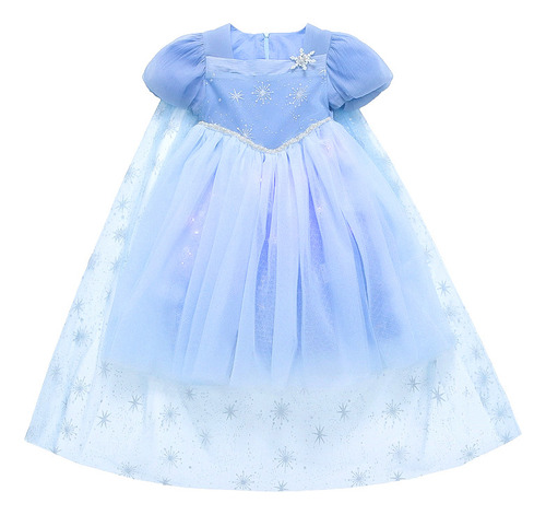 Gh Vestido Princesa Con Forma Copo Nieve, Vestido Con