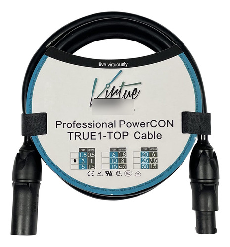 Virtue Industrie Cable Extension Neutrik Powercon True1-top