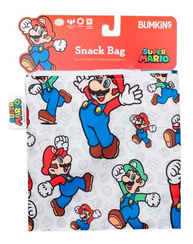 Imagen 2 de 4 de Super Mario Bros. Bolsa Grande Multiusos (fondo Blanco)