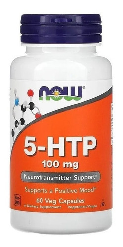 Now Foods 5-htp 100 Mg 60 Cápsulas Vegetales Sin sabor