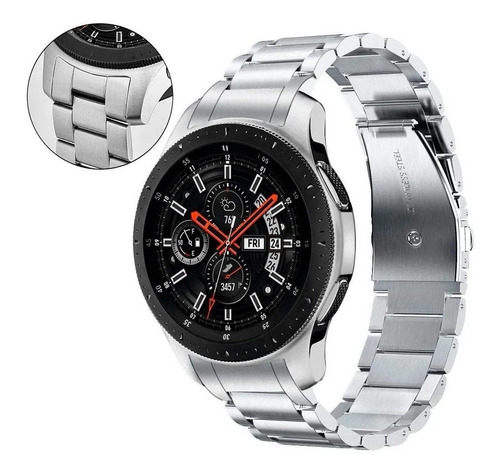 V-moro Correa Acero Para Galaxy Watch 46mm R800 Stainless S