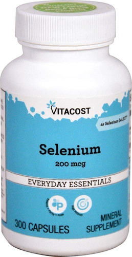 Selenio 200mcg 300 Cap Vitacost - Unidad a $810