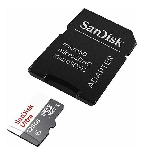 Tarjeta de memoria SanDisk SDSQUNS-128G-GN6TA Ultra con adaptador SD 128GB