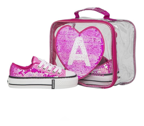 Zapatilla Addnice Lentejuelas Magnolia + Bolso Rc Deportes