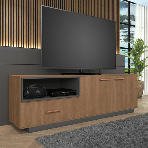 Mueble Para Tv 85 Pulgadas Everest R780 Acabado Manchester