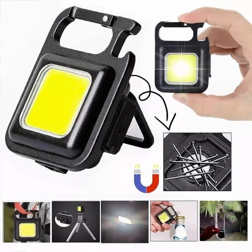 Mini Linterna Led Llavero,lámpara De Mano Recargable Usb
