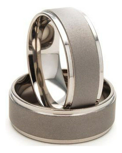 Alianza De Boda Con Anillos De Titanio Para Hombre De 8 Mm, 