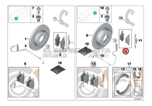 Pastilla De Freno Trasera Bmw 320i 2010