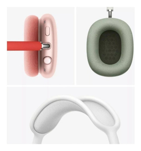 Auriculares inalámbricos Bluetooth compatibles con AirPods Max de color plateado