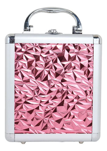 Maletín De Maquillaje Nhome Cosmeticos Incluidos Color Rosa