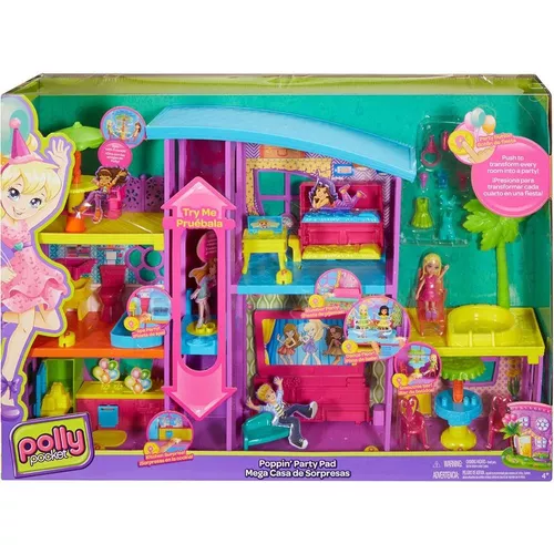 Polly Pocket Mega Casa de Surpresas, Mattel