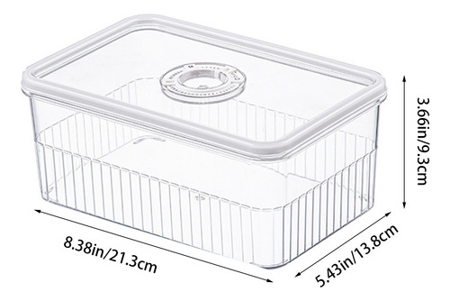 Organizador De Refrigeración O, Apilable, De Plástico Transp