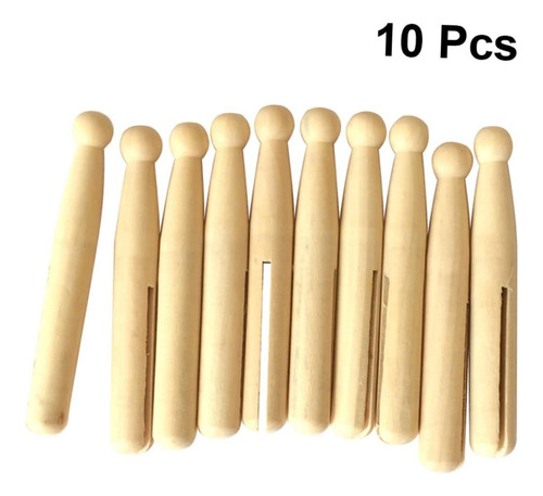 Mini Pinzas Para Ropa Kombiuda, 10 Unidades, Minimuñecas, Ta