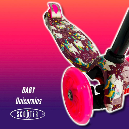 Monopatin Scooter 4 Ruedas Graffiti Luces Reforzado Palermo