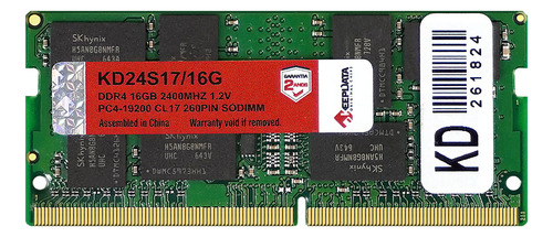 Memória Ram Notebook Ddr4 16gb 2400mhz Keepdata Kd24s17/16g
