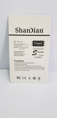 Micro Sd Shandian 8 Gb Clase10