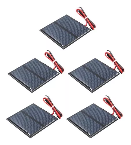 5 piezas/lote de piezas pequeñas en miniatura de paneles solares  policristalinos portátiles no flexibles