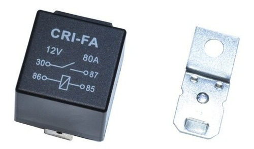 Imagen 2 de 5 de Relay Universal Con Soporte 4 Terminales 80 Amper 12v Egs