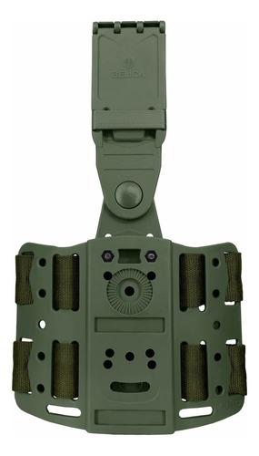 Combo Coldre Black Ops Glock G22,beretta Apx Uso C/ Lanterna Cor Verde Orientação Da Mão Destro