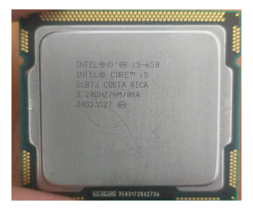 Procesador Intel I5-650 Intel Core I5 Slbtj 3.20ghz/4m/09a