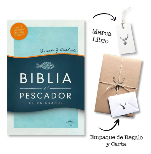 Biblia Del Pescador Rvr60 Letra Grande Tapa Dura