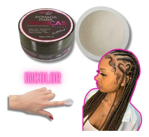 Kit 2 Pomada Modeladora P/ Tranças Nagô Boxbraids 500g