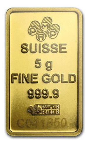 Barra De Oro Pamp Swiss, Lady Fortuna 5gramos