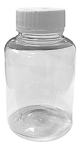 Pote Para Cápsulas Pet 200ml Cristal C/ Tampa Lacre (25unid)