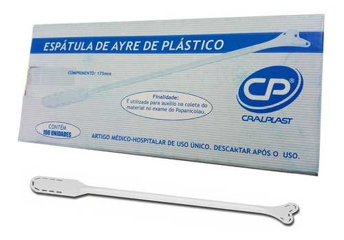 Espátula De Ayre Em Plástico A Granel Cral - 100 Unidades