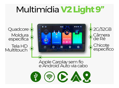 Multimidia Hilux Sw4 2010 2011 2012 2013 2014 2015 V2 Light