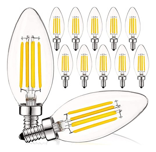 Bombilla Led Candelabro Vintage 5w, 550 Lúmenes, Luz