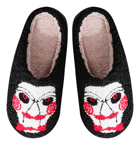 Zapatillas De Dormitorio Con Diseño De Esqueleto De Calabaza