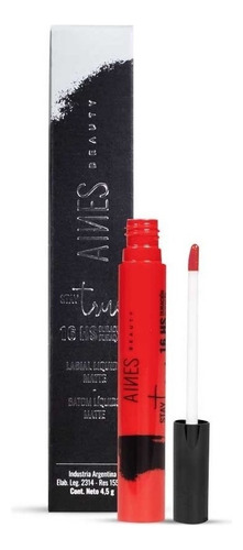 Labial Líquido Matte Aines Beauty Stay True Strawberry 4.5g