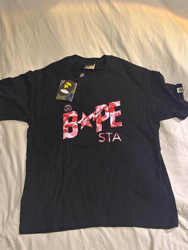 Remera Bape Sta Negra Estilo Streetwear