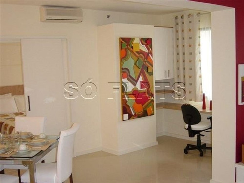 Imagem 2 de 15 de Flat No Itaim Bibi Fora Do Pool 2 Dorms - Sf4354