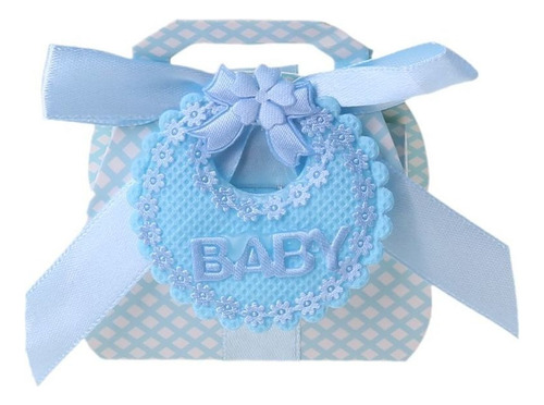 12 Cajas De Caramelos Con Cinta Para Baby Shower Bautizo Pa