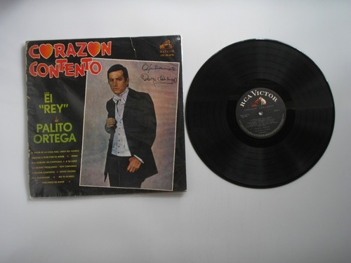 Lp Vinilo Palito Ortega Corazon Contento Edicion Colombia 