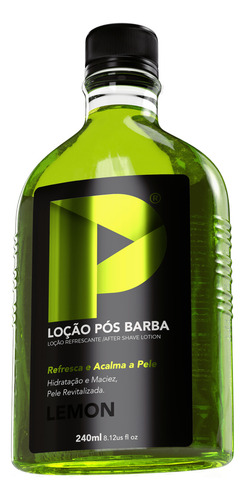 Loção Pós Barba Play Barber 240ml Lemon + Mentol Kit 2 Unida