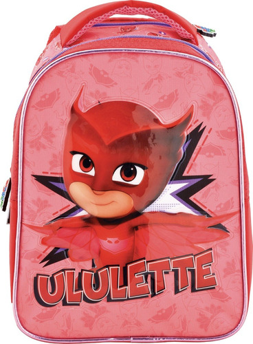 Mochila Espalda Jardin 12p Disney Pj Masks Con Capa Footy 